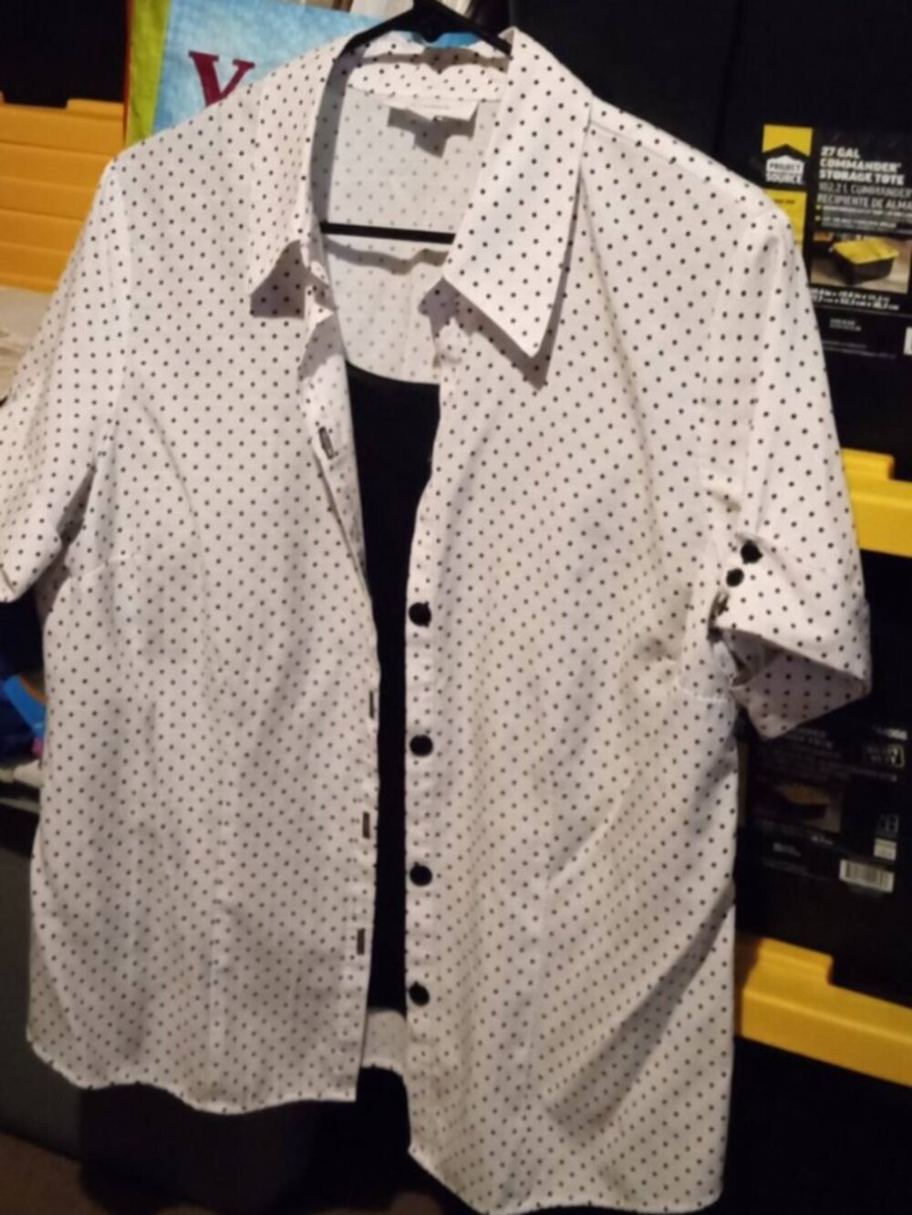 dressbarn layered look top XL